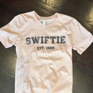 Bella Canvas Kids Swiftie Tee in Light Pink